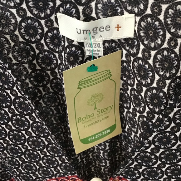 ππBoho-Chic Umgee Fringed Shawl - Picture 7 of 8